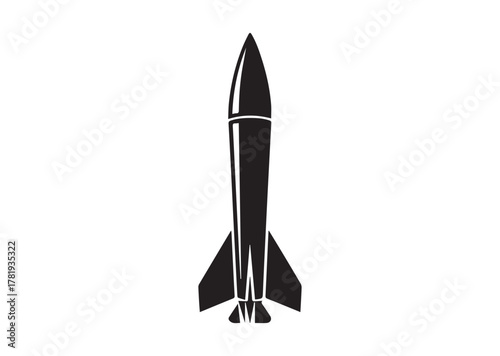 Tomahawk air rocket icon,Tomahawk air rocket solid vector