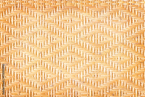 woven rattan with natural patterns texture background