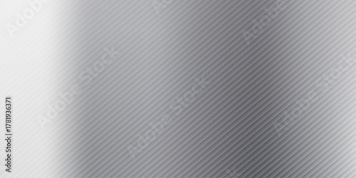 Brilliant striped background with a silver gradient and metallic texture effect. Vector illustration