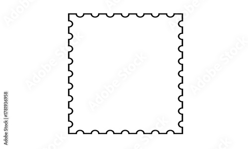 Postage Stamp Outline Template