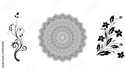 ornamental round lace pattern