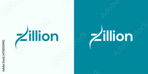 Zillion Modern Wordmark Logo Design
