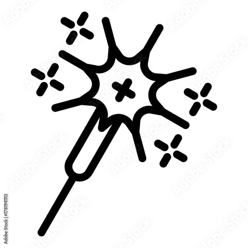 sparkler icon vector