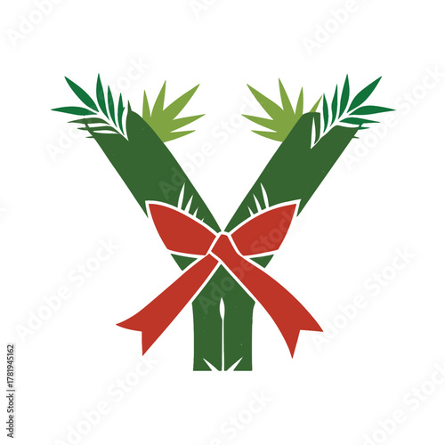 Shimekazari japanese new year decoration isolated on white background