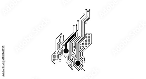 Abstract circuit board pattern