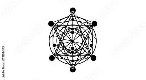 Sacred geometry symbol, metatrons cube
