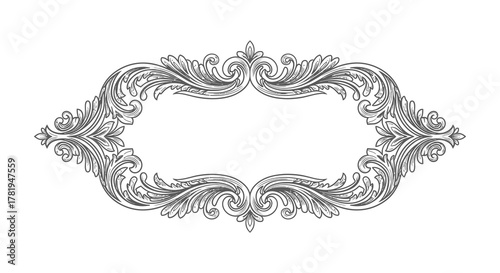 Ornate vintage frame with filigree details