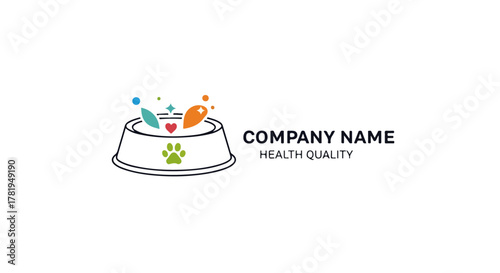 Pet Meals Logo Vector – Premium Pet Meals Branding Design - Pet Meals Logo Vector – Dog & Cat Food
