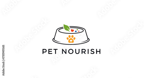 Pet Food Company Logo Vector – Premium Pet Meals Branding Design - Pet Meals Logo Vector – Dog & Cat Food