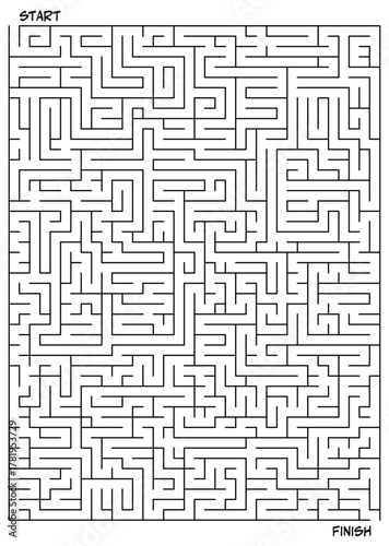 Hard level labyrinth. Complexity logic game