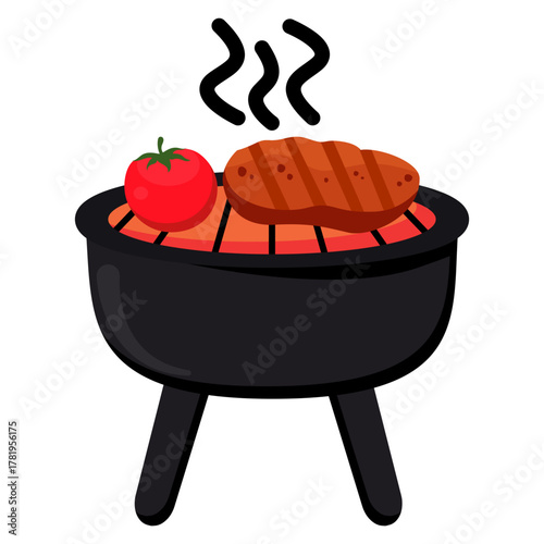 BBQ Party Illustration