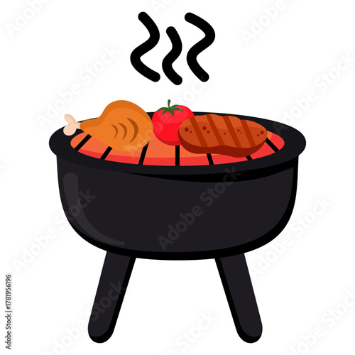 BBQ Party Illustration