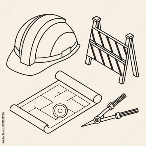 Construction element outline