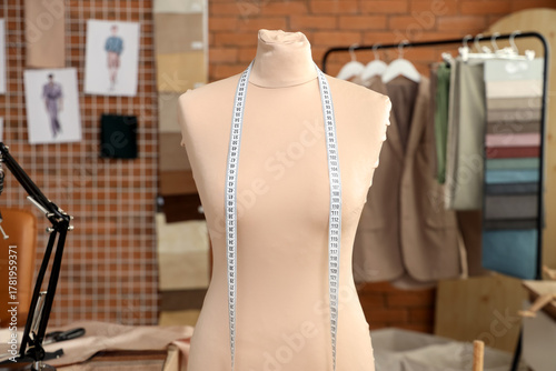 Tailor's mannequin with mea...