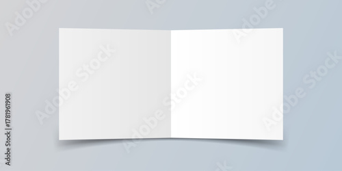 White business card icon in flat style. Blank template vector illustration on isolated background. Sticker, sheet, label, banner sign business concept.