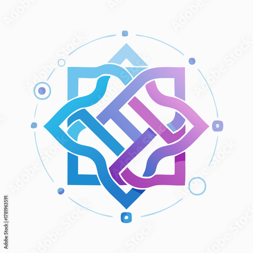 Icône fluide représentant lien et collaboration