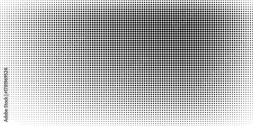 Grayscale dotted halftone abstract design, emphasizing retro visual style for backgrounds, typography, and media effects.