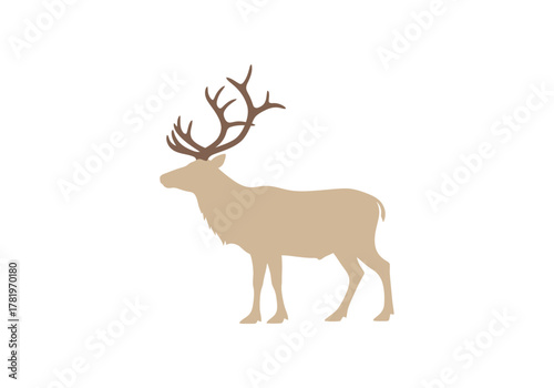 Majestic Stag Silhouette A Symbol of Wildlife and Nature.