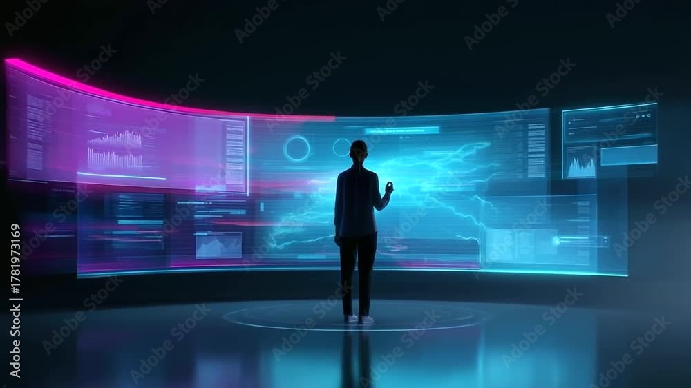 uturistic concept of an AI-powered graphic design platform where ...