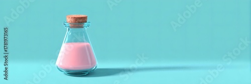 Magical Halloween Still Life Aesthetic, Pastel Halloween Potion Bottle glowing with pastel halloween potion bottle details and Soft Glowing Potion Bottle Photography