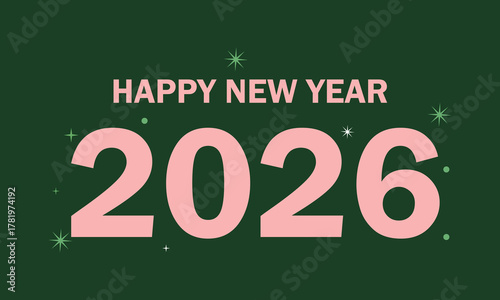 Celebrate the arrival of 2026 with this festive design, featuring a modern aesthetic and a vibrant color palette to welcome the new year