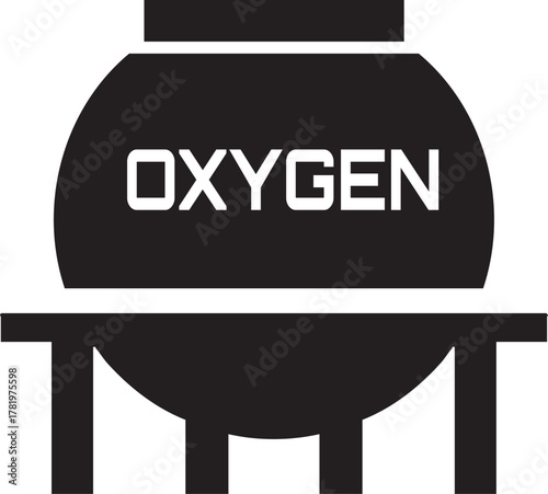 Oxygen Gas Tank Silhouette