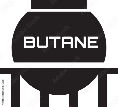 Butane Gas Tank Silhouette