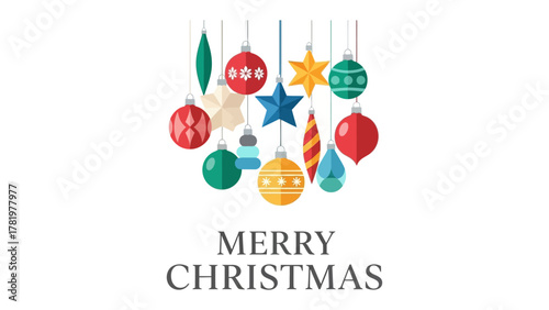 Holiday Ornament Delight: A festive array of colorful ornaments, capturing the essence of the holiday spirit, suspended in a charming display, evokes feelings of warmth, joy, and anticipation.