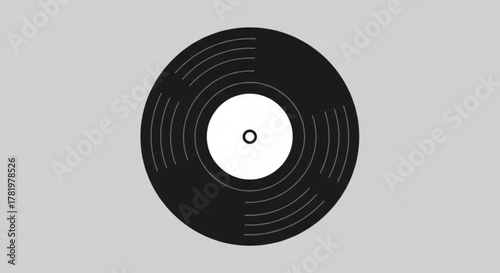 Vinyl record is a classic symbol of music and entertainment, perfect for any project or design