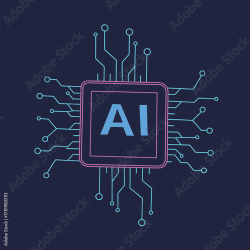 A growing AI microchip design