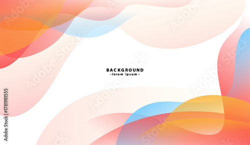 Abstract design featuring translucent orange, pink, and blue shapes. Great for backgrounds, web design, digital art, and creative projects.