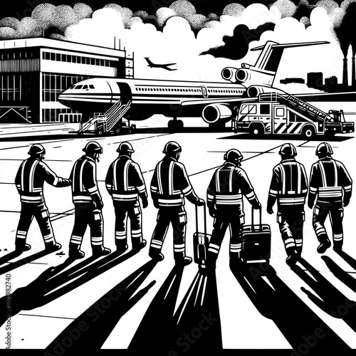 Runway Workers in Emergency Response