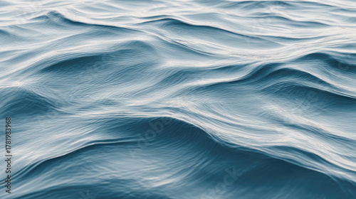Gentle blue ocean wave texture serene water motion