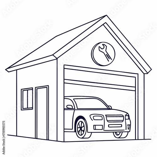 Car repair garage design