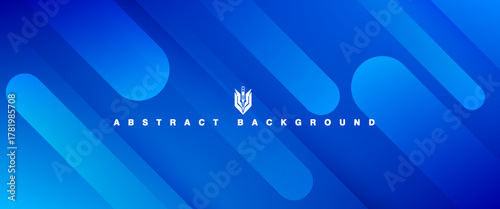 Abstract blue background with diagonal lines. abstract gradient blue background. Dynamic shapes composition.