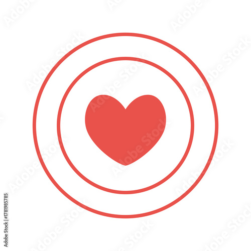 Vector icon of heart pain. Medical sign illustrated heart attack, stroke, cardiac failure. The symbol of a violently beating heart as a result of stress, love or disease