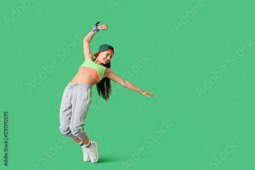 Cool female hip-hop dancer ...