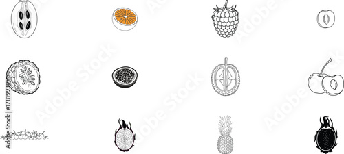 Collection of hand drawn sketch illustrations of various vintage lanterns and lighting fixtures