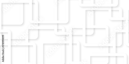 Abstract luxury geometric random lines triangle and square shape in white paper background. Modern seamless technology paper concept backdrop line white background.	