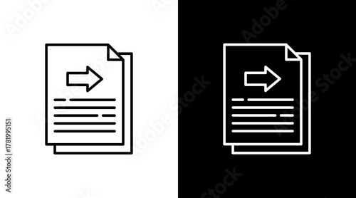 Compliance Arrow White Icon Set Design