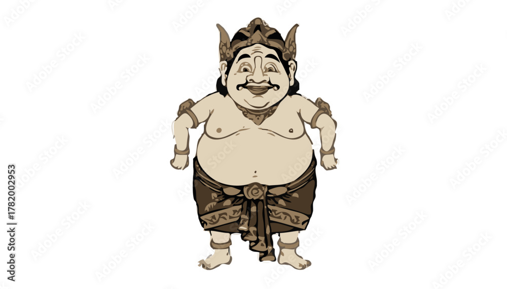 Naklejka premium Wayang Bagong