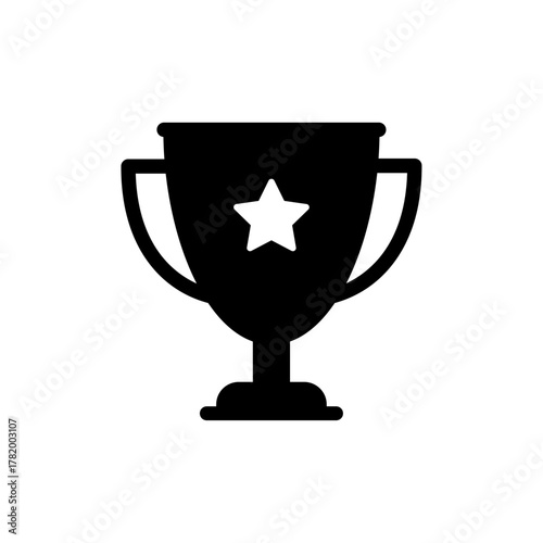 Trophy icon with a star, symbolizing exceptional achievement, recognition, and excellence