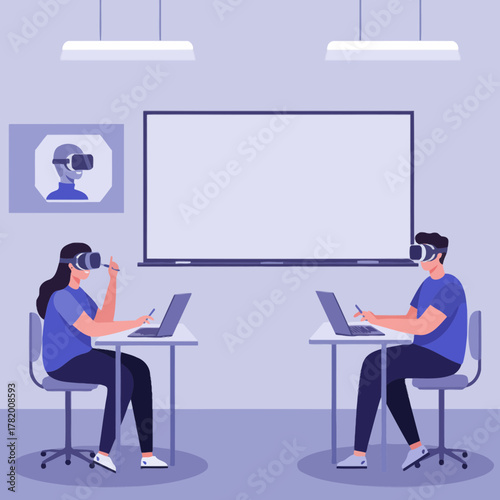 Students Experiencing Immersive Education Technology