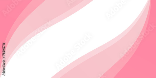 Pink wavy background with a white upper section, Futuristic Technology Concept