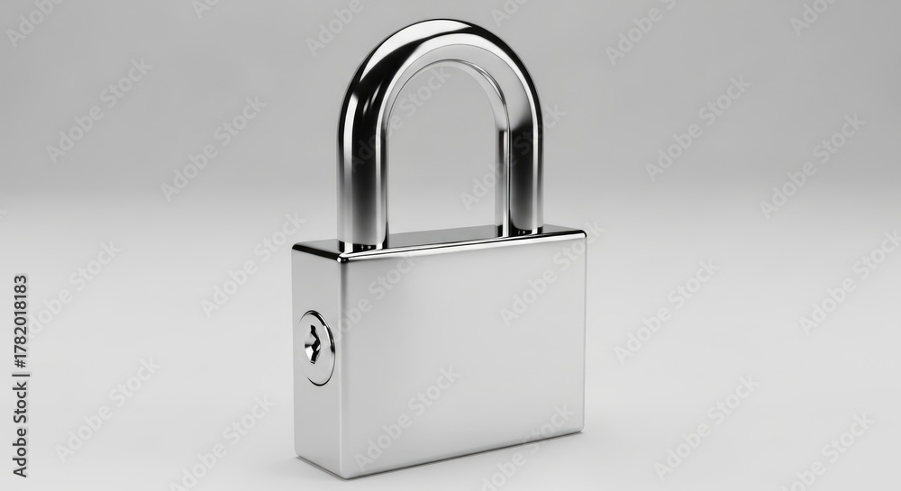 Fototapeta premium Silver Padlock