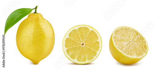 Lemon isolated on white background
