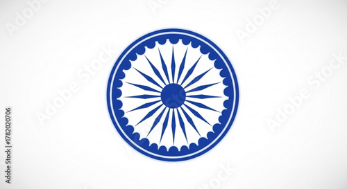 Ashoka chakra, a symbol of dharma, righteousness, and progress, representing indias national identity