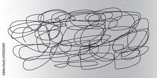 Circle doodles , Hand drawn circle frame on white background.