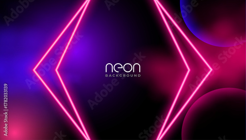 futuristic glowing neon wallpaper with universal fiction design