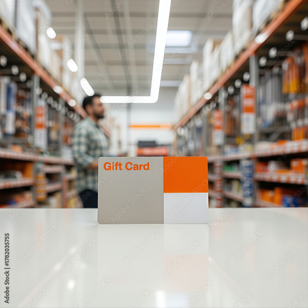 Fototapeta premium Gift Card Value in Home Improvement Store